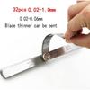 JUTOSU Thickness Gauge, 32-Piece Steel Feeler Gauge with Dual Marking, Metric & Imperial, 0.02-1mm Gap Measurement Tool