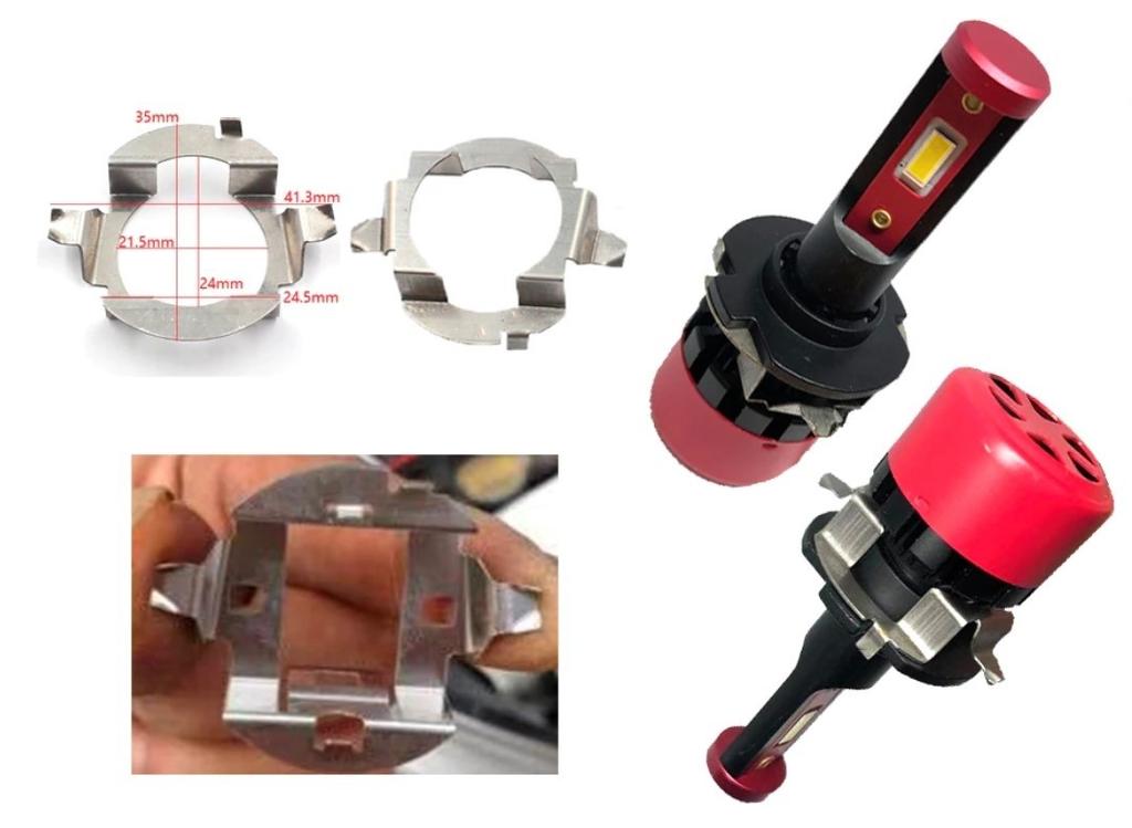 2 Pcs Adapter for H7 LED Bulbs, Skoda, VW, SAAB, Mercedes, Ford, Nissan Off-Road