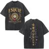 Esquie Clair Obscur Expedition  Vintage Washed T Shirts Mens Women Clothing Fashion Cotton Short Sleeve Tshirt Streetwear