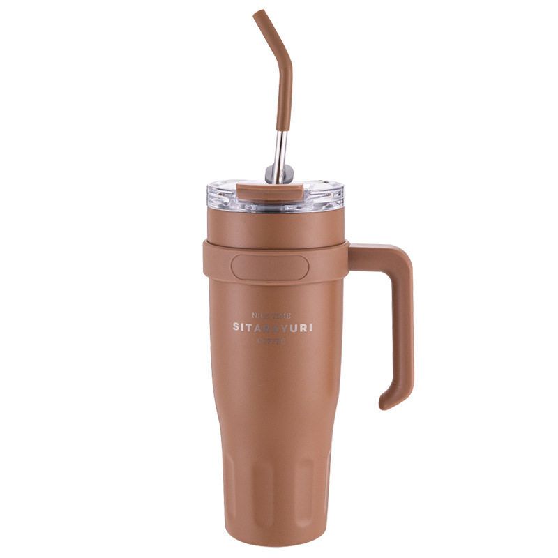 Giant Ice Cup Large Capacity Insulated Cup for Women Office Straw Water Cup 2024 New Model High-Value Design for Women