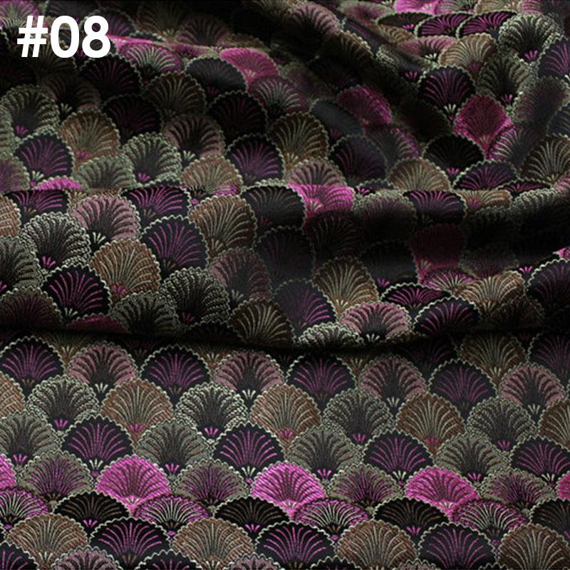 100x75 см китайский стиль тибетский монгольский халат парча жаккардовая ткань ретро шелковистая атласная ткань для самостоятельного шитья ханьфу материал