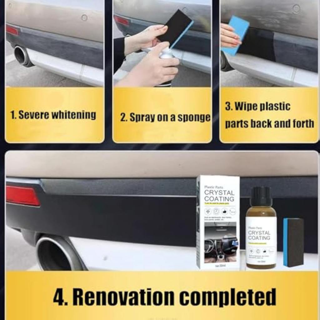 Кристаллическое покрытие для пластиковых деталей автомобиля, кристаллическое покрытие, пластиковые детали кристаллическое покрытие 30 мл