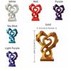 Modern Heart Rose Ornament Romantic Heart Statue Ornament Creative Love Ornament  Valentine’s Gift