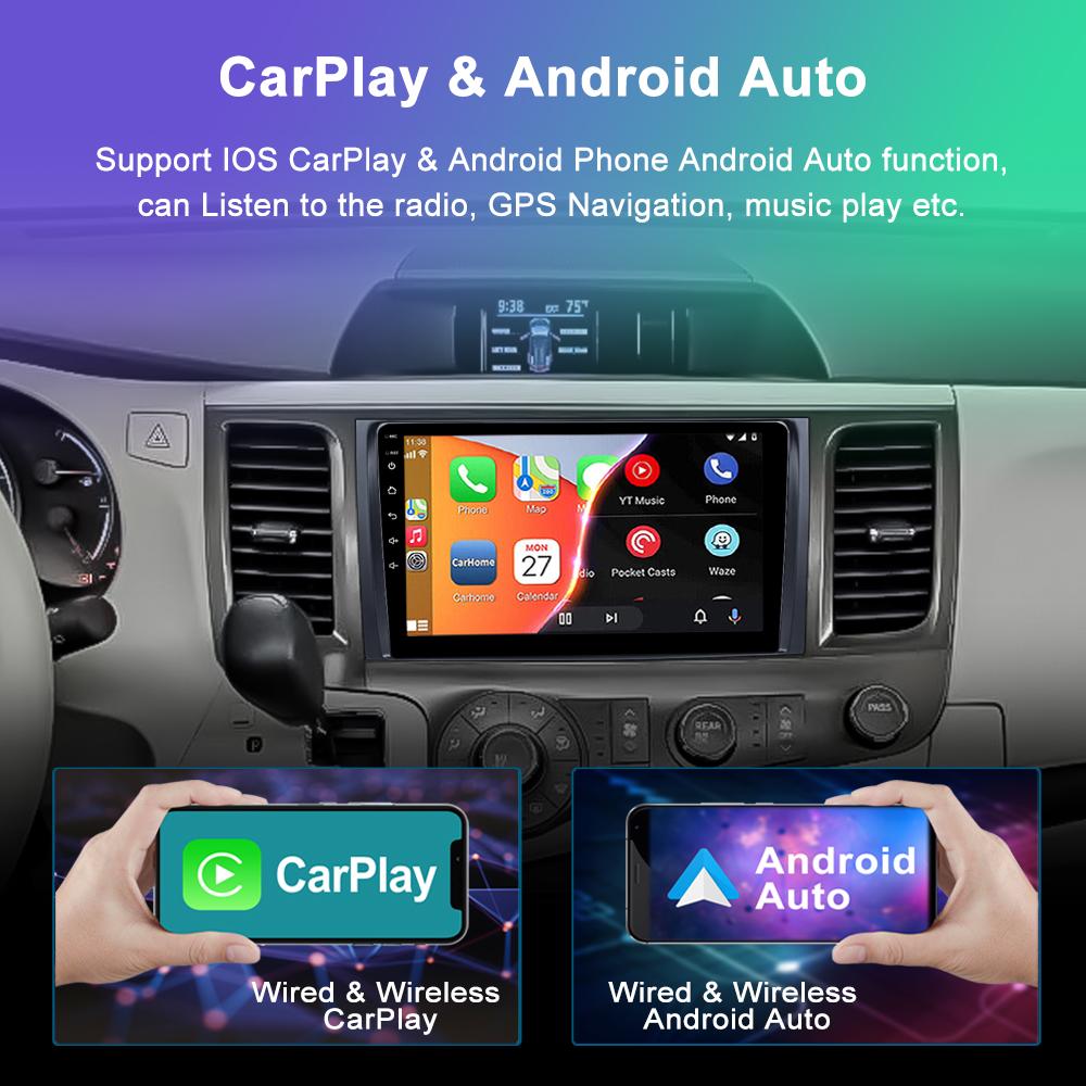 Reakosound DSP Android For TOYOTA SIENNA 2011-2014 Car Radio Multimedia Video Player GPS Navi Stereo Carplay
