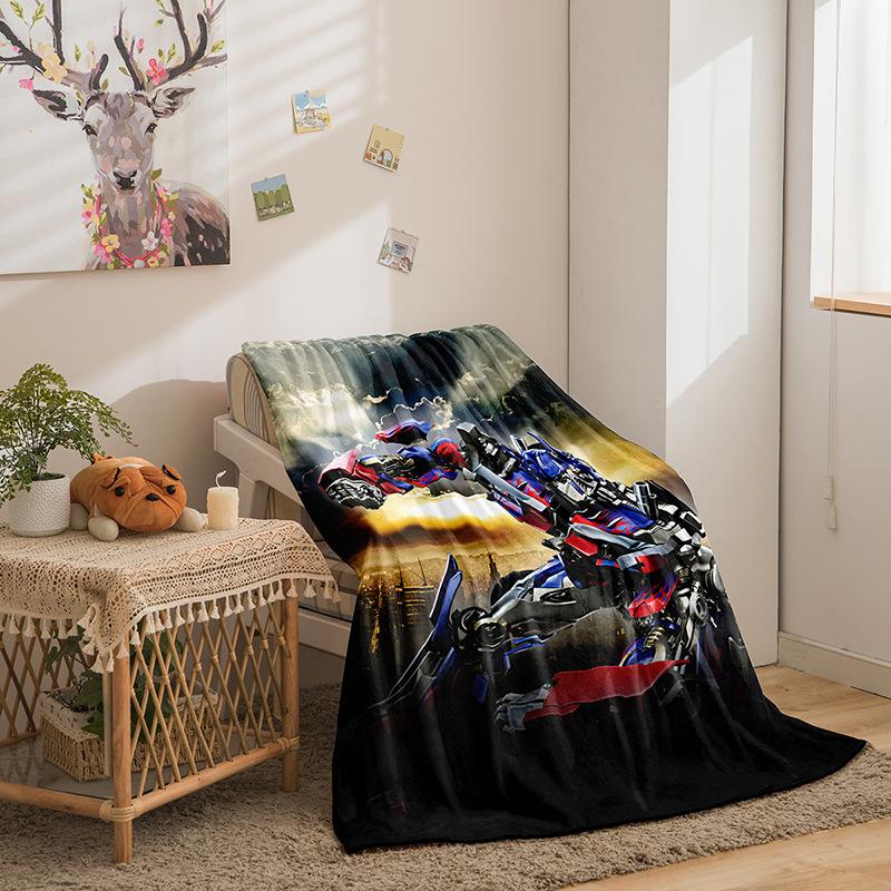 Cartoon Transformers Series Double-Sided Flannel 3D Digital Printing Blanket Blanket