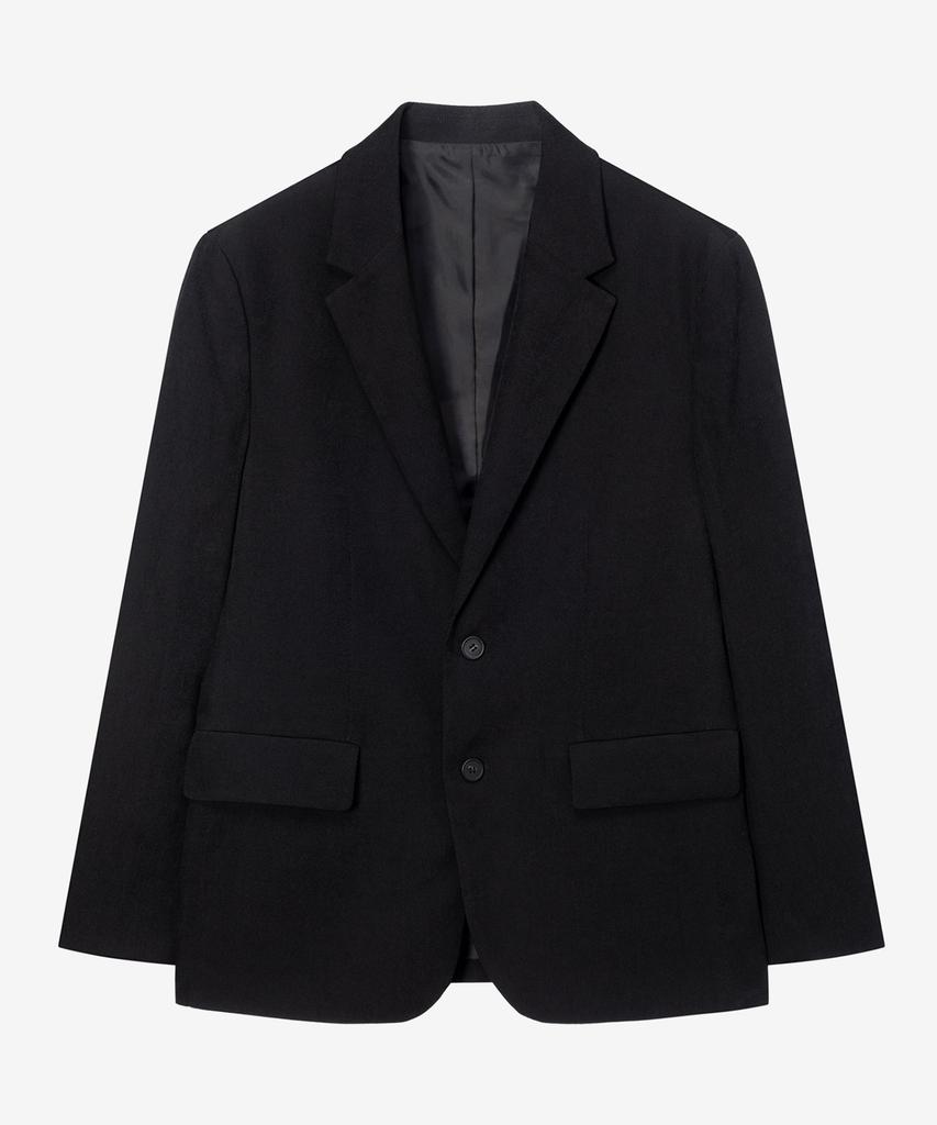 MINDBRIDGE [Set] Relaxed Fit Suede Modified Texture Setup Black