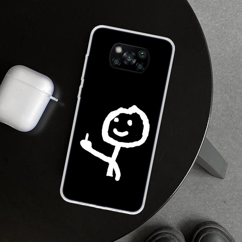 Чехол для телефона "Средний палец" для Xiaomi Poco X6 X5 X7 Pro F7 Ultra Redmi 15C 15 13C 13 12C 12 10C 10 10A 9C 9A 9T 9 Coque Poco