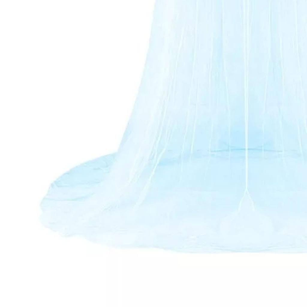 Queen Size Bed Canopy Princess Round Dome Bed Canopy Dome for Picnic Courtyard Outdoor Household Blue