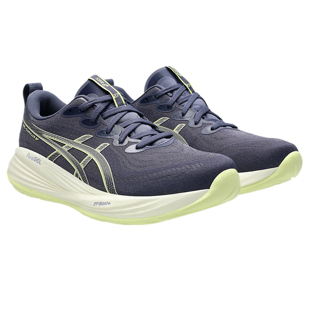 Asics Мужские беговые кроссовки Gel-Cumulus 27 Indigo Fog Lucid Yellow 1011B960-500