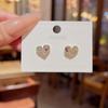 Love Earrings Simple Pink Earrings New Fashion Design Sense Earrings High Sense Online Celebrity Small Fresh Earrings.
