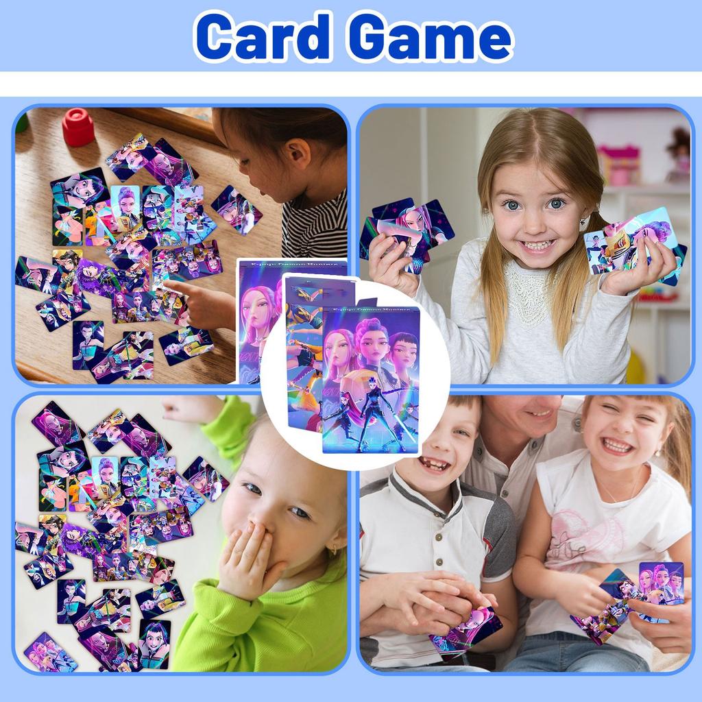 -Hunting Girl Group Holographics Cartoon Flash Cards – 30PCS Collectible Set