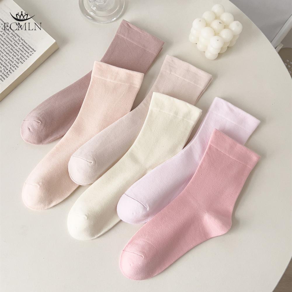 Autumn Winter Soft Comfort Breathable Dress Socks for Women Womens Cotton Crew Socks  Above Ankle Crew Socks for Casual