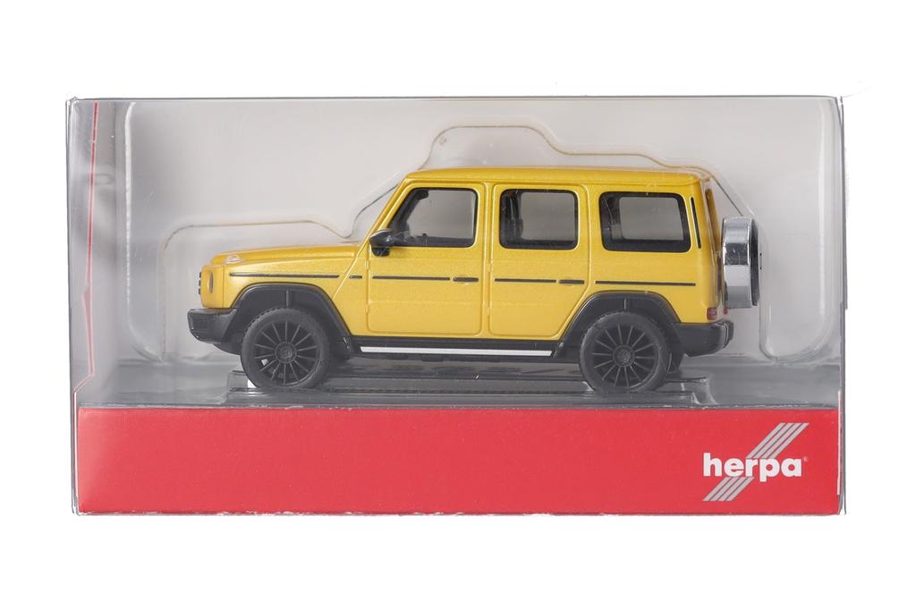 Herpa Yellow Metallic Herpa HO Scale Diecast Car 1/87 Mercedes-Benz G-Class G-Class