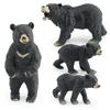 Simulation Forest Animal Bl Asian Black Bear Crescent Bear Model Toy Static Solid Ornament