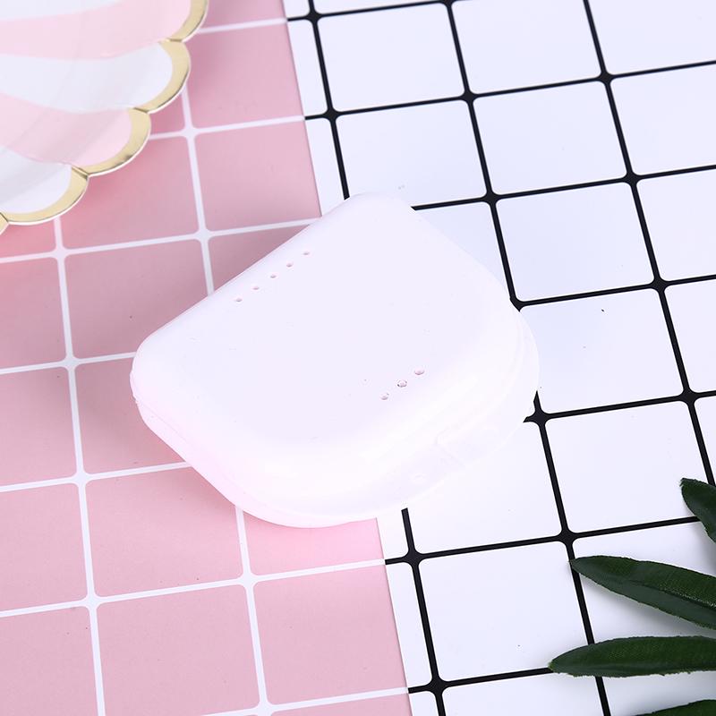 Практичный многоцветный тип маленькая зубная коробка с коробкой для брекетов коробки для зубных протезов