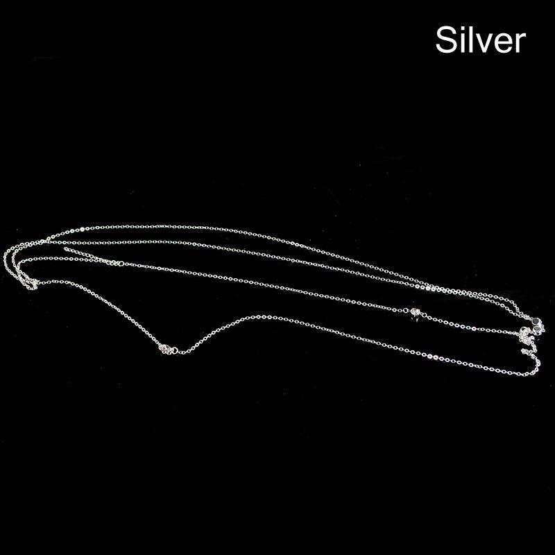 2021 Summer Sexy Body Beach Chain Bikini Crossed Waist Belly Slim Chest Chain Harness Bra Halter Sequins for Women Body Jewelry