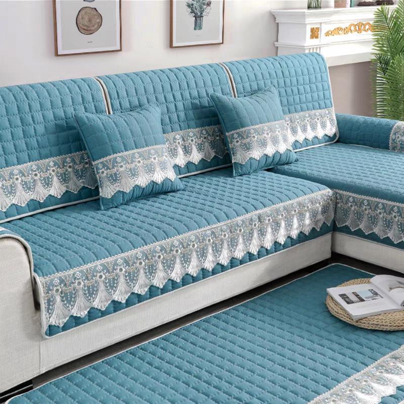 Чехол на подушку для дивана с противоскользящим покрытием, чехол для дивана из полиэстера для комбинированного дивана, современный однотонный чехол для дивана