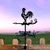 Wind Direction Indicator Metal Vane Weathercock Roof Yard Rooster Weathervane Measuring