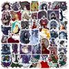 T01040492 Clearance 50 Sheets Of Black Fairy Tale Series Stickers Dark Wind Stickers Personalized Decorative Stickers Notebook