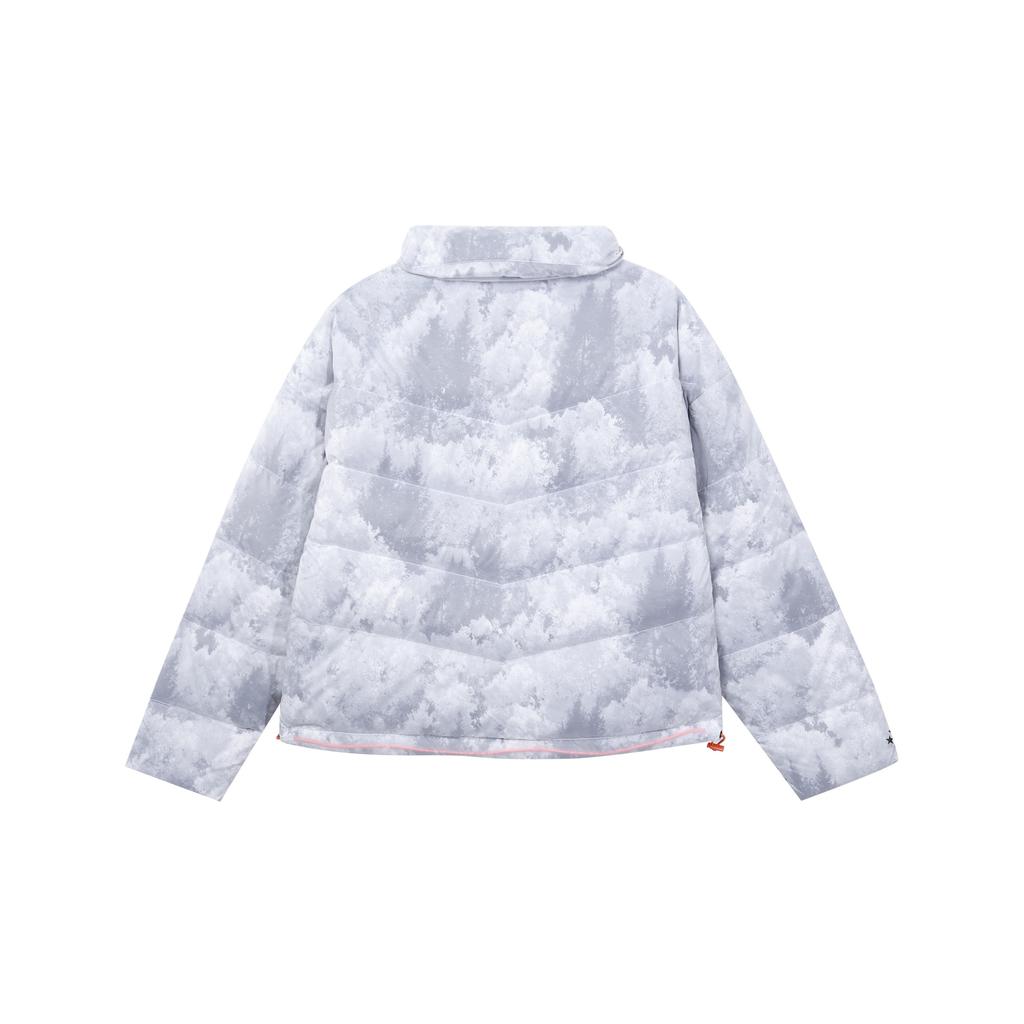 (WMNS) Converse Down Jacket Asia Sizing 'White Grey' Women's 10021988-A01