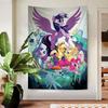 Cute MMy Cartoon PPony LLittle DIY Wall Tapestry Hanging Tarot Hippie Wall Rugs Dorm Home Decor