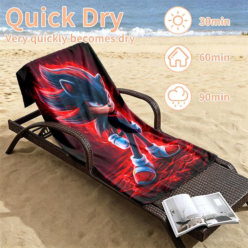 Sonic Beach towels also serve as bath towels summer essential a musthave for the outdoors the beach and the pool