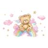 Fun-e64 Мультфильм Радужный Медведь Детская Комната Детский Сад Стена Фон Ландшафтный Дизайн Наклейка На Стену