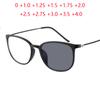 Power 0 +100 +150 To +600 Anti-Uv-Reflective Sun Photochromic Oval Reading Glasses Women Ultra Light Hyperopia Eyewear