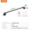 Universal Roof Rack Crossbar Max 48.4" Fits Grooved Side Rails without Gap
