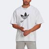 Adidas Originals Trefoil Deconstructed Logo Tricot Track Panel Футболка с короткими рукавами Мужские топы Белые HG1439