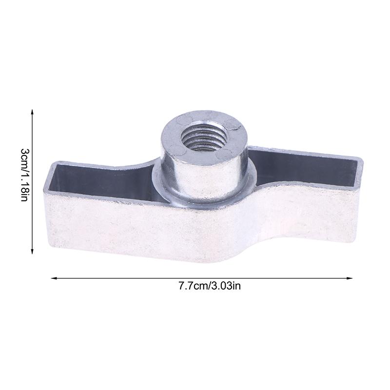 1 шт. Алюминиевый сплав M8 M12 Ручка Черный Серый Гайка Рукоятка Т-образная гайка Для крючка освещения Барашковая гайка Зажим фермы Рукоятка Детали Оцинкованный Алюминий