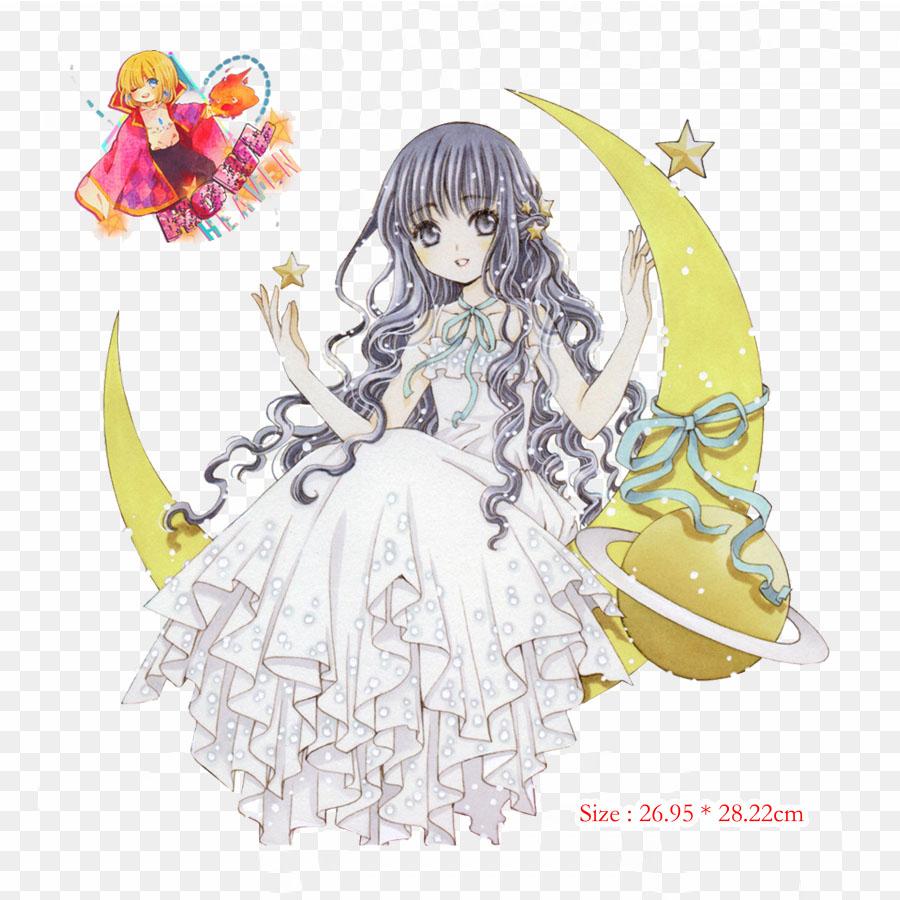 Smile Mokona Sakura Iron On Transfers For Clothes DIY T-shirt Clothing Patches Cool Thermal Transfer Vinyl Sticker Badge Washable Decor