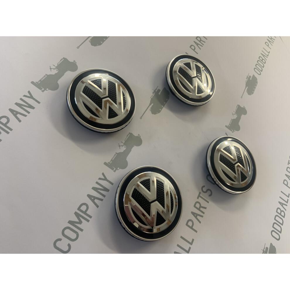 Центральная заглушка колесного диска Volkswagen 65 мм x 4 Оригинальная для Golf T6 Passat Caddy