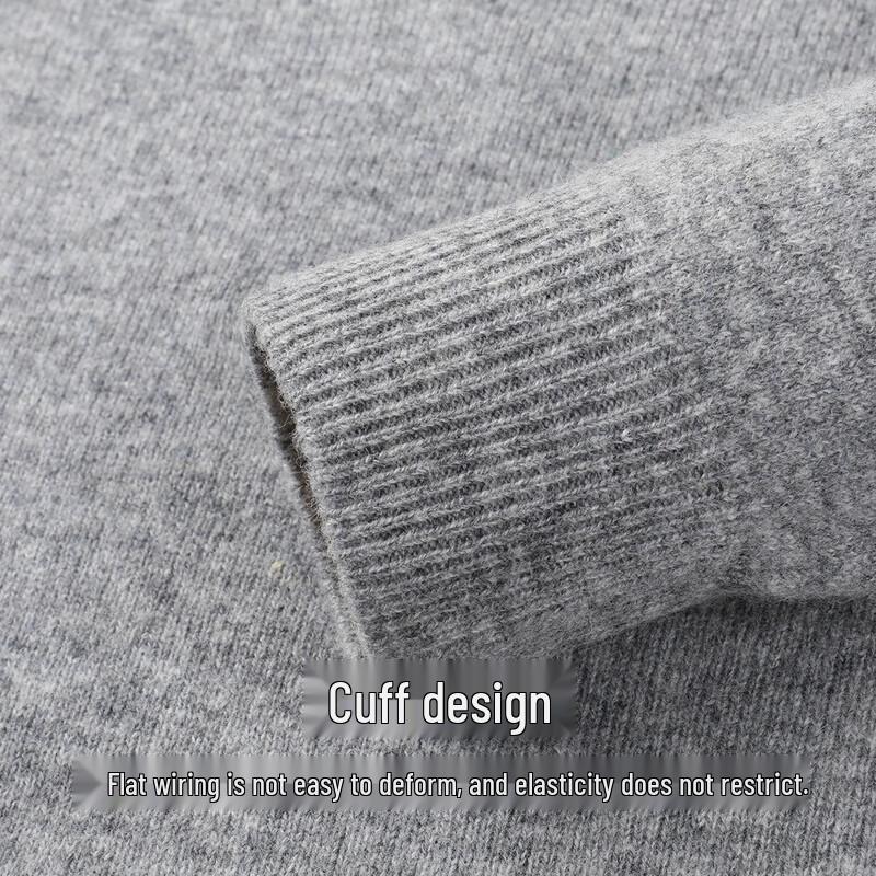 SNOWFLYING Женский базовый трикотажный свитер с V-образным вырезом из 100% мериносовой шерсти