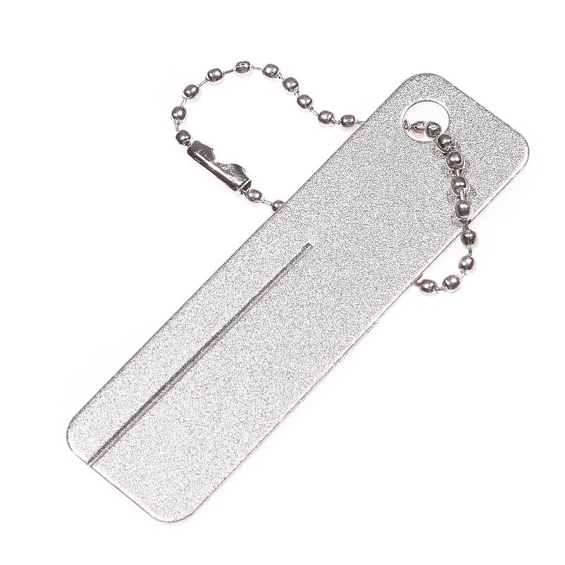 1 шт. Портативная точилка для камня Брелок Инструмент для заточки для рыбацкого крючка Нож Пилка для ногтей Инструмент для заточки