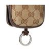 Gucci Логотип Принт Дизайн с цветовыми блоками Холст GG Мини-кошелек Мужской кошелек Коричневый 834270-FAEOO-9843