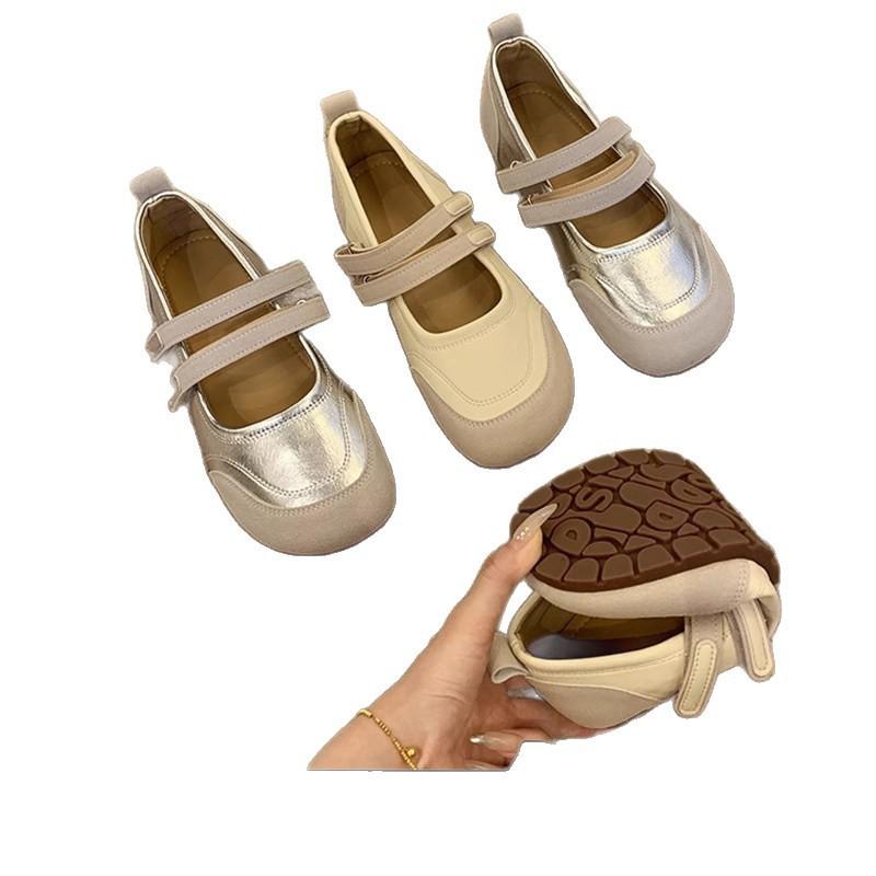 Girls' small leather shoes, new princess style soft-soled single shoes, summer with skirts, silver beanie shoes, children's shoes
