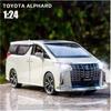 1:24 масштаба Toyota Alphard MPV, модель автомобиля, литой автомобиль из сплава, модель игрушечного автомобиля, откатная детская игрушка, коллекционные предметы, масштабная модель автомобиля