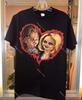 Сердце Чакки и Тиффани (Детская игра) Хэллоуинская футболка Унисекс футболка