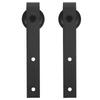 16FT 488cm Double Door Splicing Regular Carbon Steel Barn Door Hanging Rail Track Pulley