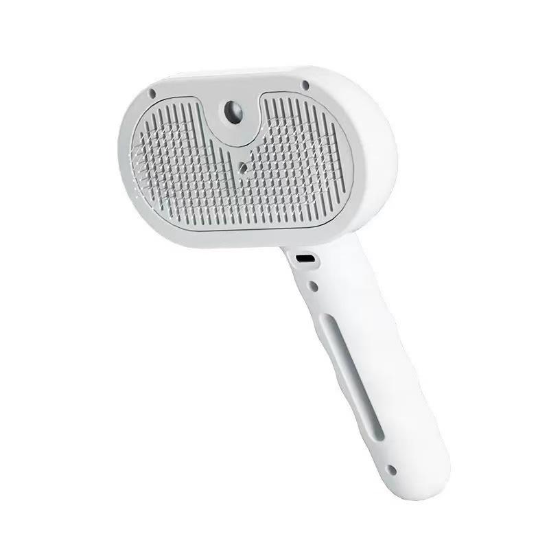 Steam Cat Brush Self-Cleaning Grooming Tool with Steam Spray Remove Floating Hair for Cats Dogs Pet Grooming Supplies Hair Care