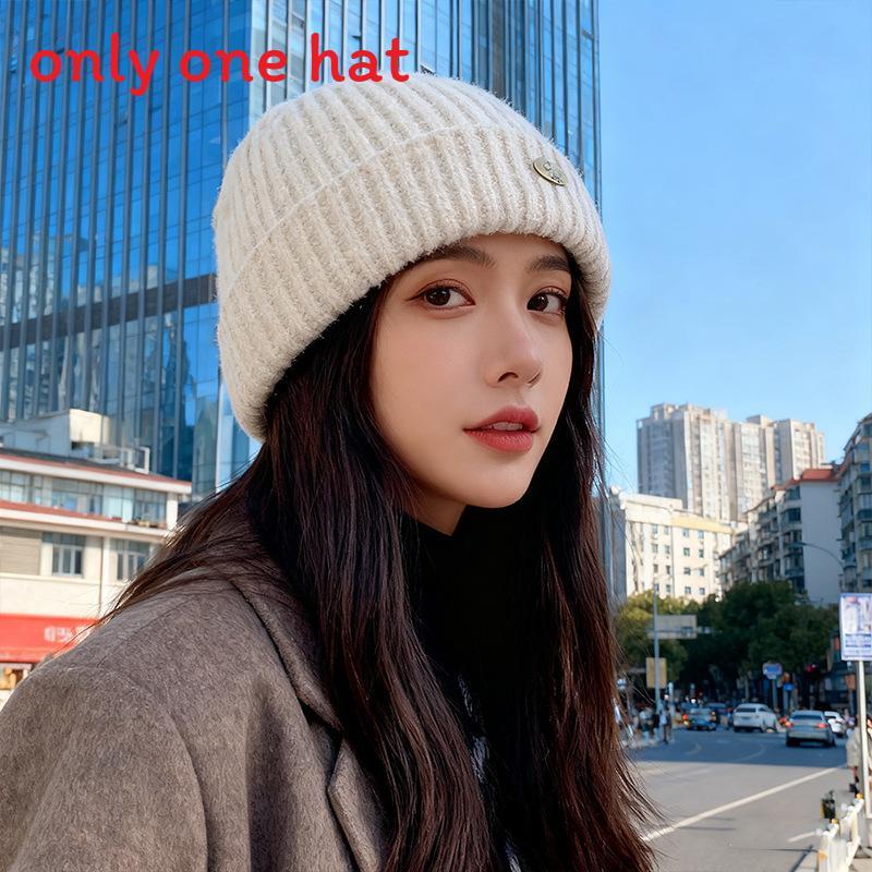 Acrylic Knit Beanie For Men Women Fall Winter Cozy Cold Weather Headwear