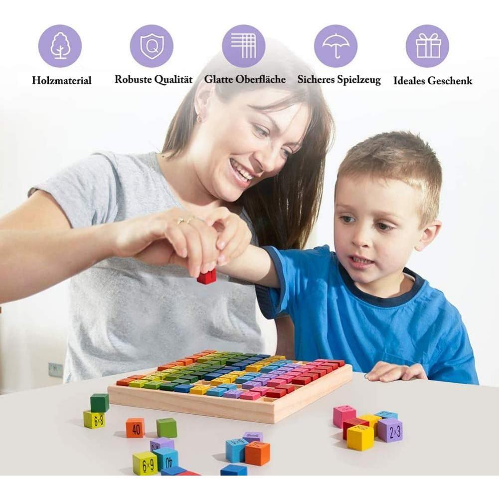 Деревянная счетная доска для изучения чисел 1 x 1, игрушка для изучения математики, красочные деревянные игрушечные броски, вычислительная доска, обучающие математические игры
