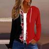 Women's Fashion Casual Zip Up Hooded Print Long Sleeve Sweatshirts Coat