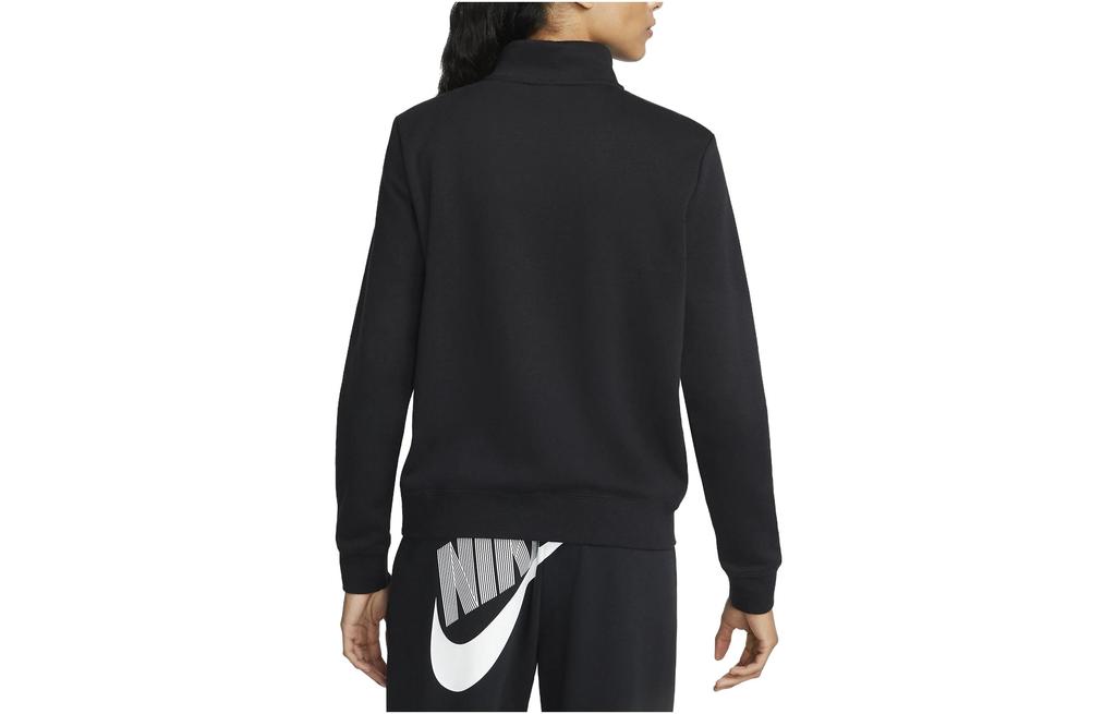 Women's Nike Sweatshirts Women's Black Stand Collar Moderate Regular
