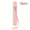2PCS Portable Strap Holder with Clasp Women Beach Outdoor Snap-On Leather Glove Holder for Handbag Hat Towel