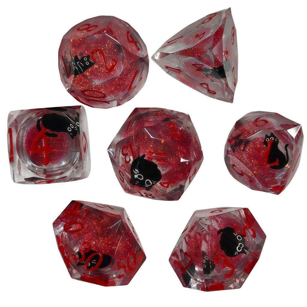 Набор смоляных многогранных кубиков для DND, Dungeons & Dragons, COC и настольных RPG