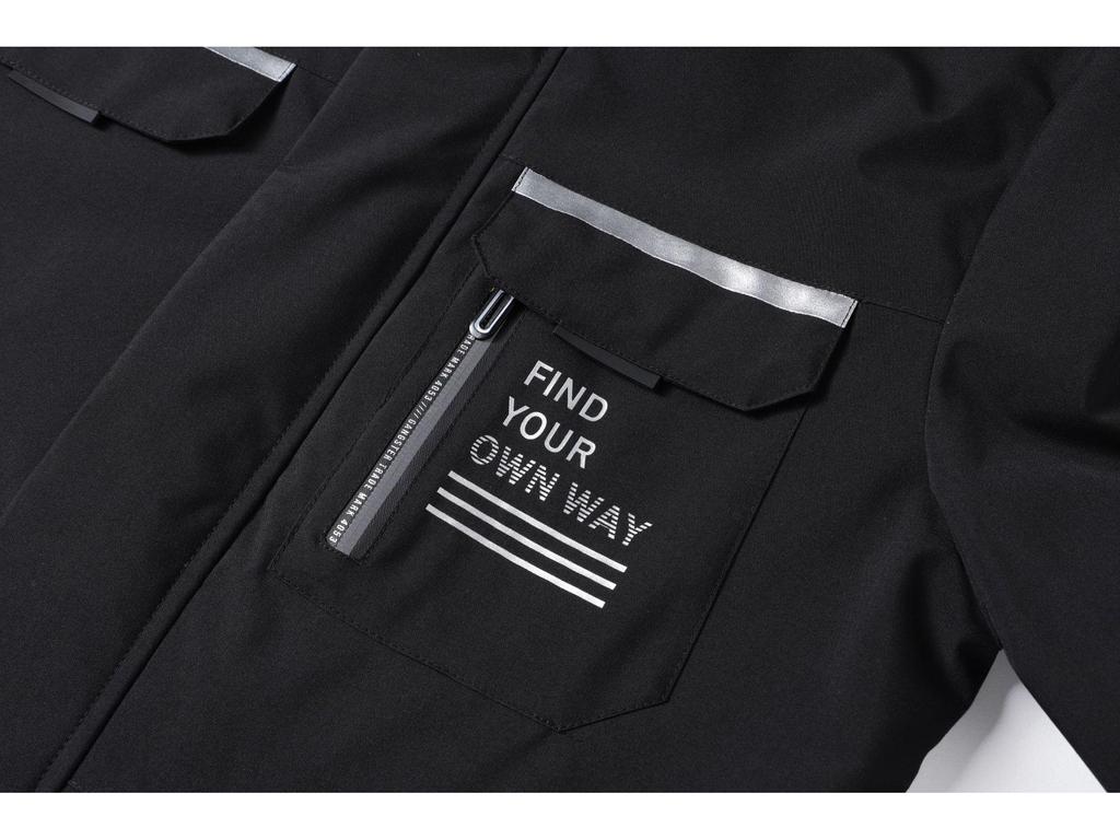 Мужская повседневная куртка с капюшоном для активного отдыха - пальто осень/зима