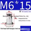 304 Stainless Steel Semi-Hexagonal Flat Head Rivet Nut