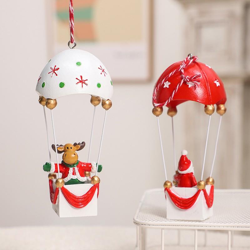 Christmas Tree Hanging Ornaments Resin Snowman Reindeer Santa Decor Home Party Table Desktop Decoration